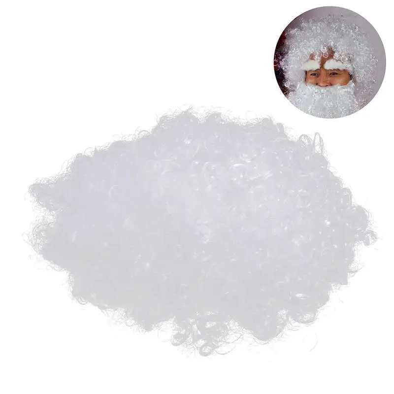 Santa Claus Wig Christmas Costume Cosplay Prop Fancy Dress Party Accessory | Дом и сад