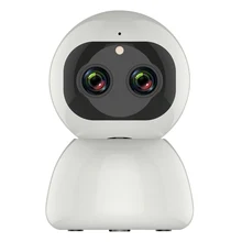 Câmera panorâmica de 12mp 1080p ptz ip, lente dupla sem fio zoom de 8x rotação de 360 graus