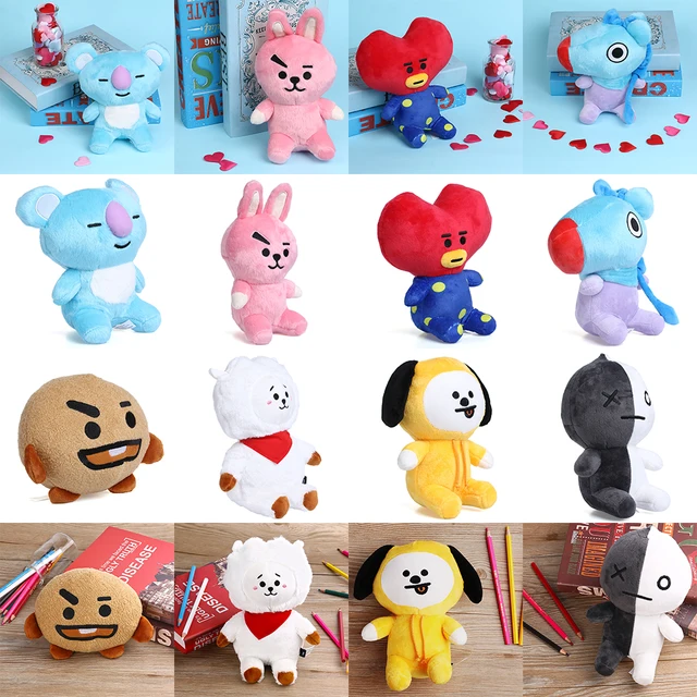 22cm Kpop BTS Plush Toys BT21 Warm Bolster Stuffed Toy TATA VAN CHIMMY