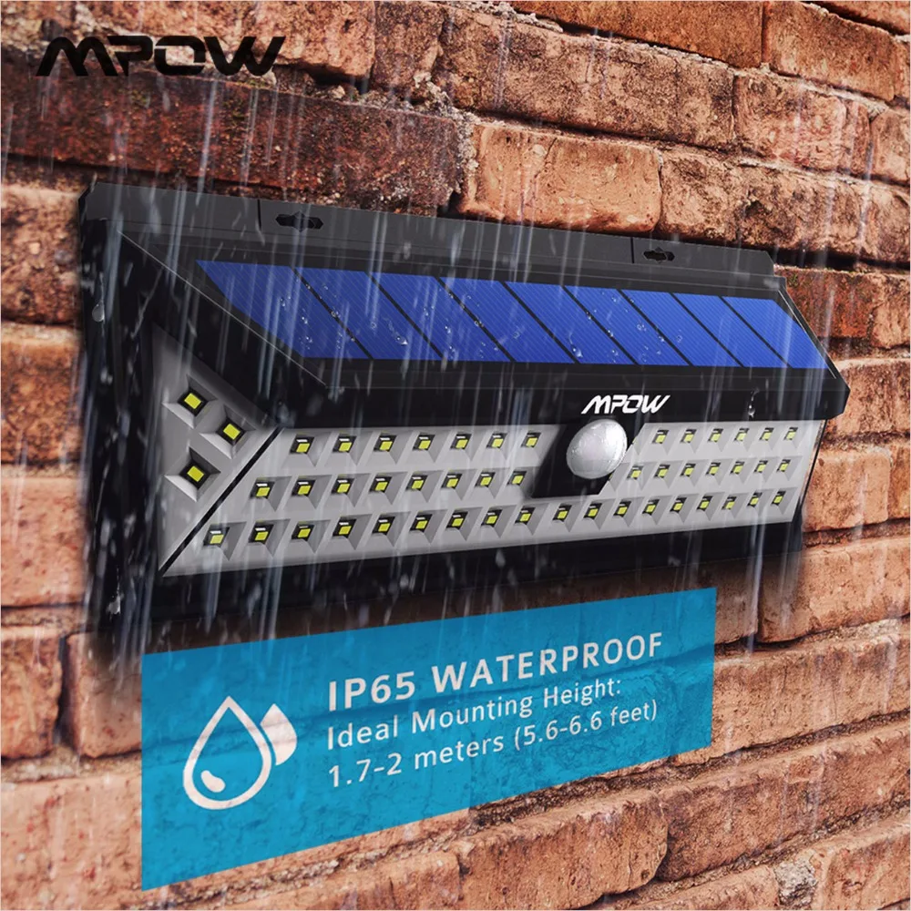 

Mpow CD020 Waterproof 54 LED Solar Light 120 Degree Wide Angle Motion Solar Lamp Power Outdoor Garden Lights Wall Pathway Lamps