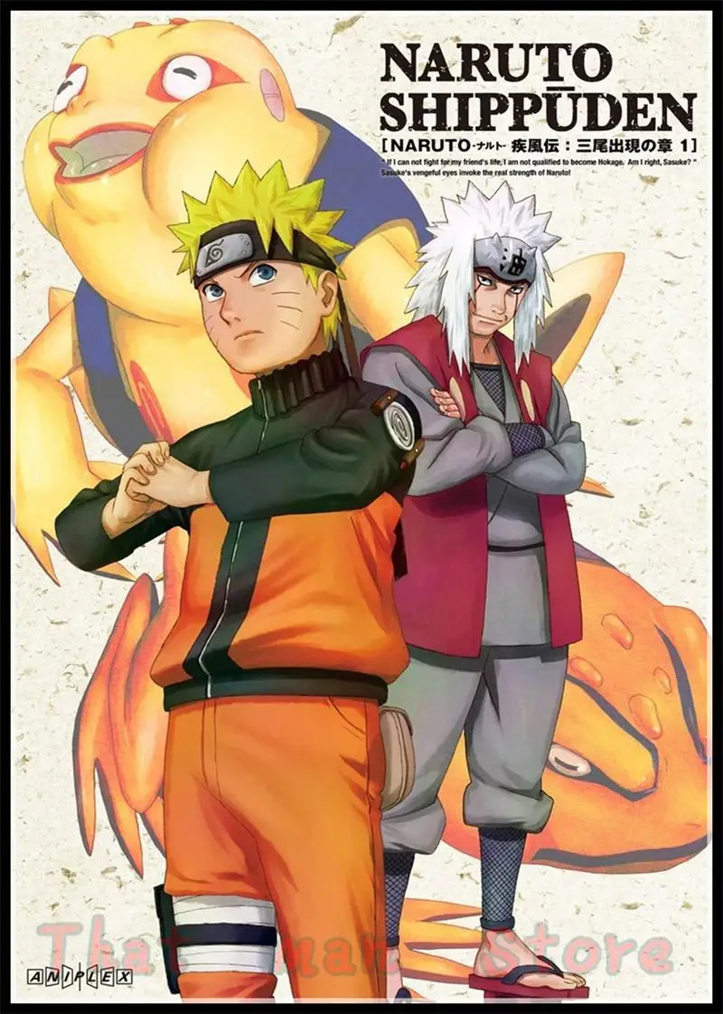 NARUTO Uzumaki Uchiha Sasuke classic Comic Coated paper bar poster Retro Poster decorative painting A4 A3 NARUTO Uzumaki Uchiha Sasuke classic Comic Coated paper bar poster Retro Poster decorative painting A4 A3