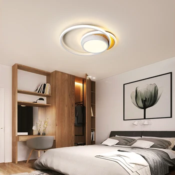 

Metal+wood Nordic round Led chandeliers ceiling For Study room Bedroom lustre led Modern Chandelier Lighting lamparas de techo