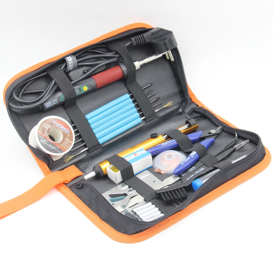 

CXG DS90T High quality 90W anti-static Electric iron thermostat digital soldering iron Tweezers rosin Toolkit