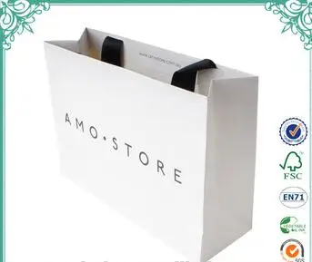 

Free shipping custom logo inch white paper bag/shopping bag/clothes/jewellery/hat/shoes bag printing cheap price high quality