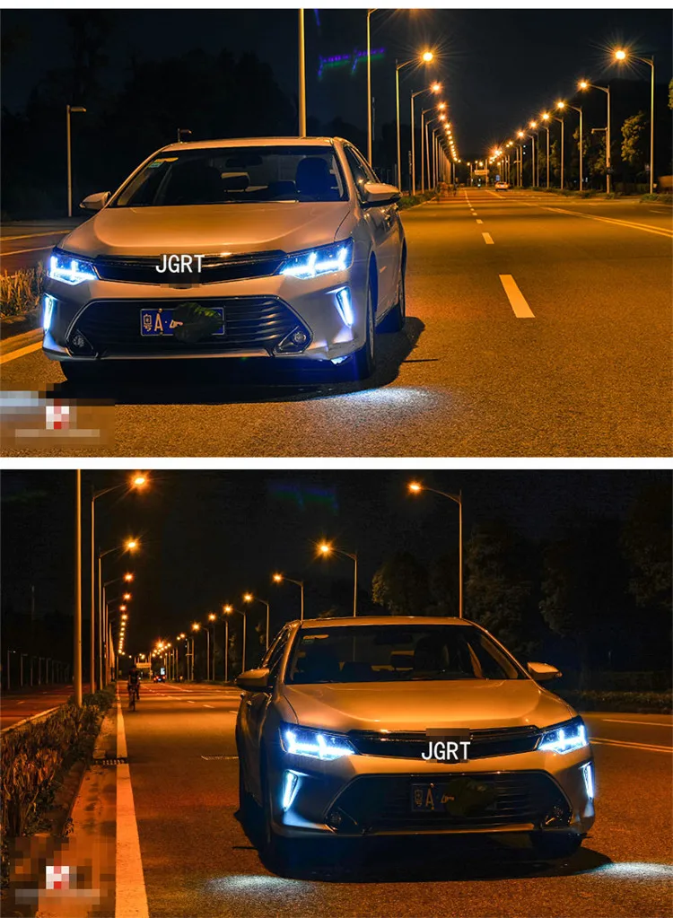 Автомобильный стиль светодиодный фары для Toyota Camry- для Camry Головной фонарь светодиодный объектив двойной луч H7 HID Xenon bi xenon объектив
