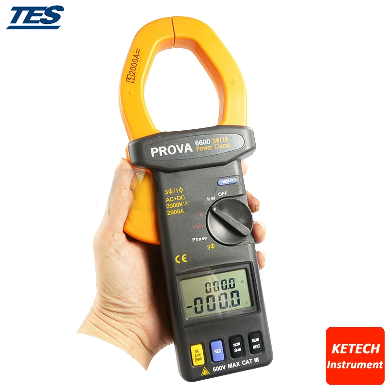Clamp Power Meter /Three Phase Power Meter PROVA6600 in Multimeters
