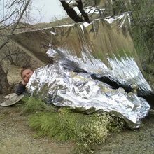 5 шт. Открытый Тактические Набор предметов на случай чрезвычайной ситуации первой помощи водоустойчивое одеяло Спальный Мешок Фольга Термальность пространство оказание первой помощи в стиле милитари без рисунка