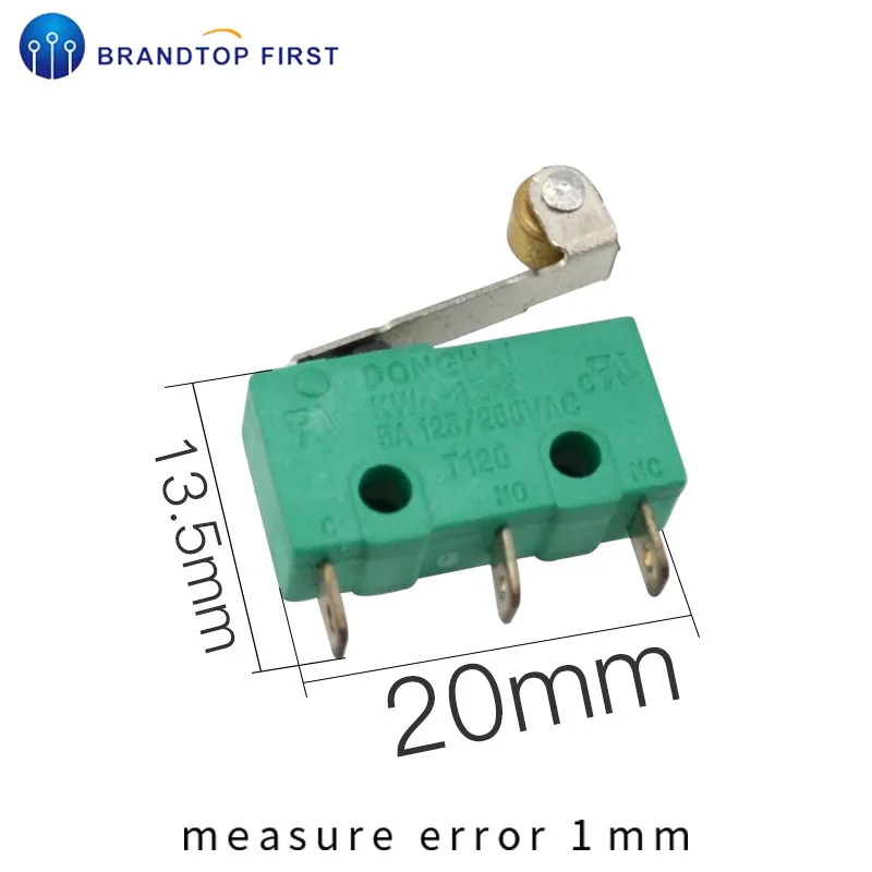 1 шт. KW4 миниатюрный микропереключатель, ограничительный переключатель - Цвет: 1pcs