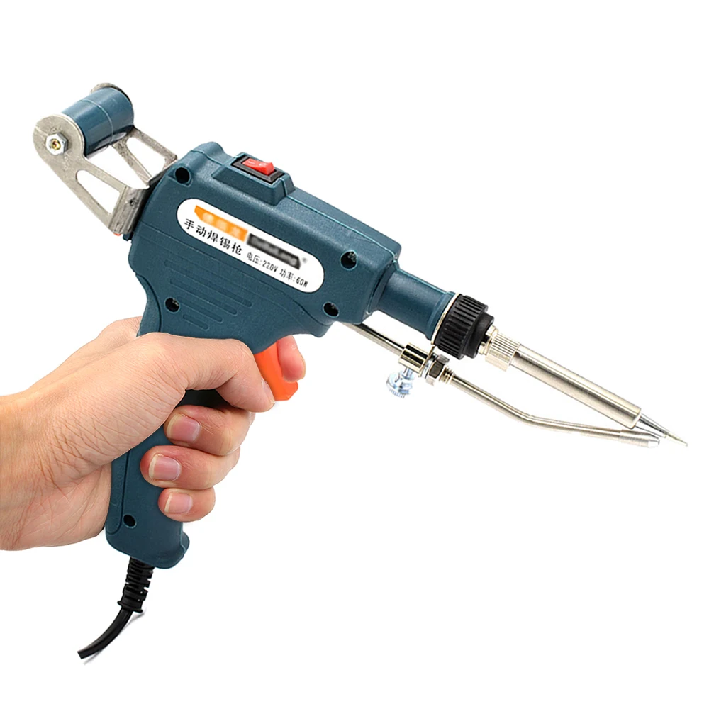 

220V 60W Auto Welding Automatic Feed Soldering Iron Electric Temperature Tool Adjustable Solder Tool Kit Fast Heating