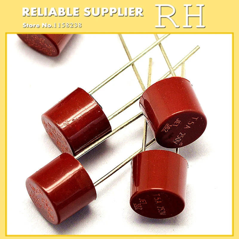 

10pcs/LOT 8*8MM cylindrical Insurance tube Liquid crystal TV fuse T0.5A 1A 1.6A 2A 2.5A 3.15A 4A 5A 6.3A 250V slow