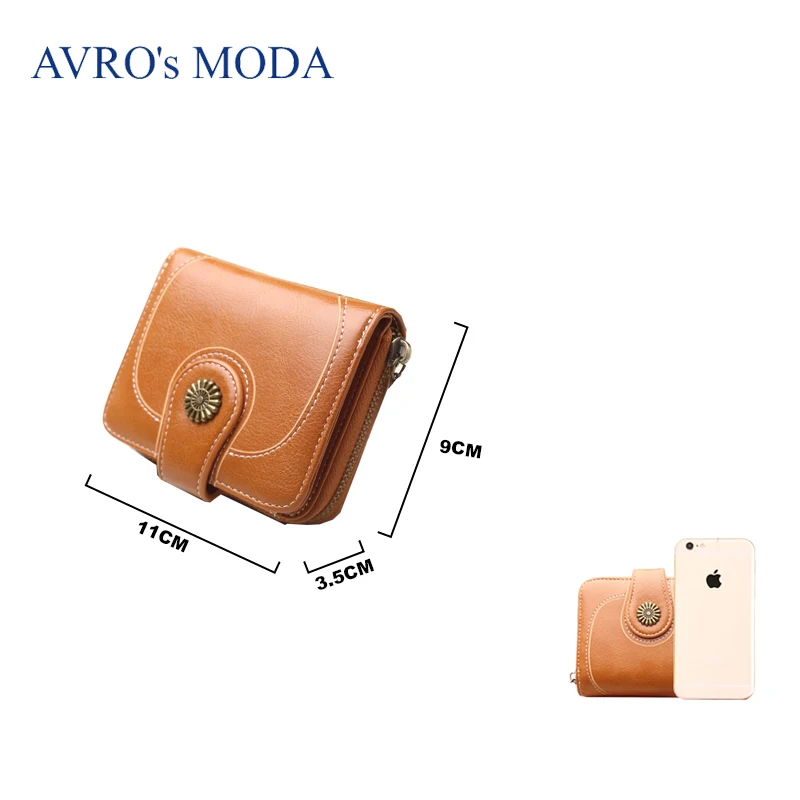 Кошелек AVRO's MODA женский из искусственной кожи брендовый винтажный клатч на