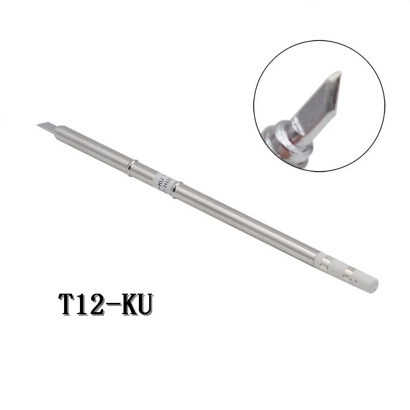 

1PC T12-KU Soldering Rework Station Iron Tips for HAKKO T12 Handle LED Vibration Switch Temperature Controller FX-951 FX-952