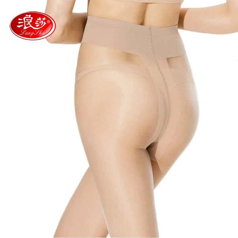 

LANSWE EURO Size Women T-crotch Brand Nylon Pantyhose Solid color Female 20D thin Tights Anti-hook Lady Stocking hosiery langsha