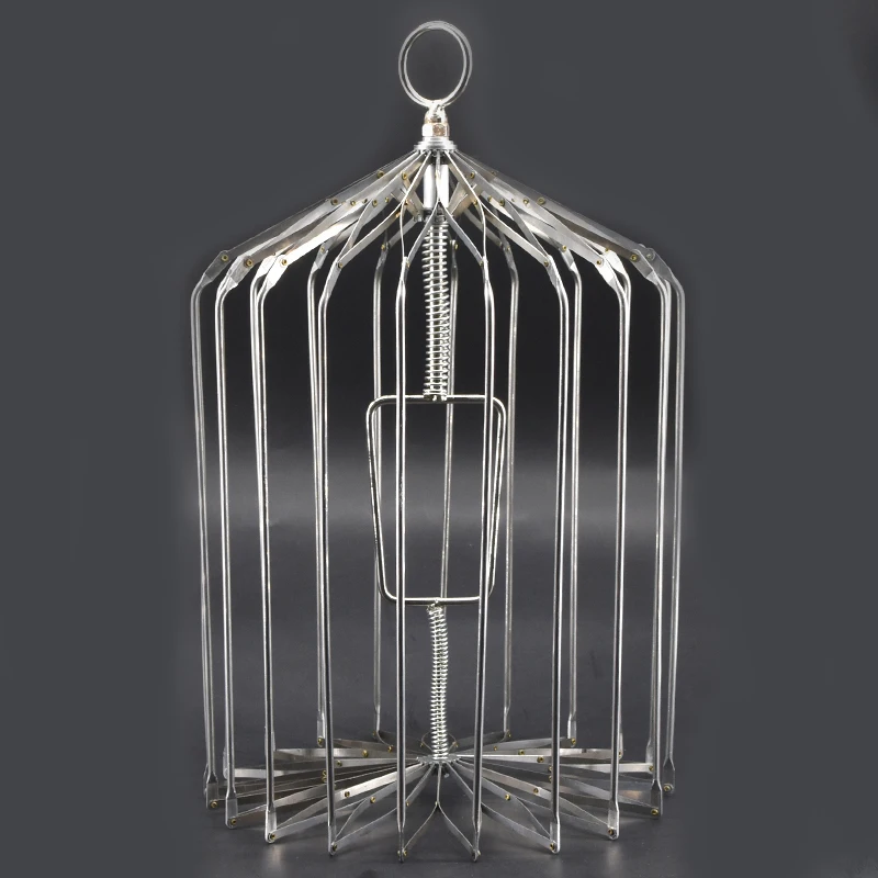 

Stage Magic Show Small Bird Cage Appearing(Silver) kingmagic Magie Trick Props Magia Show Retail/Wholesale