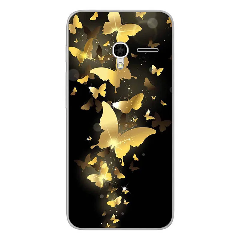 Мягкий с рисунком из ТПУ чехол для Alcatel One Touch Pixi 3 4,5 4G версия 5017D 5019D 5019 чехол для телефона s задняя крышка цветок - Цвет: M110