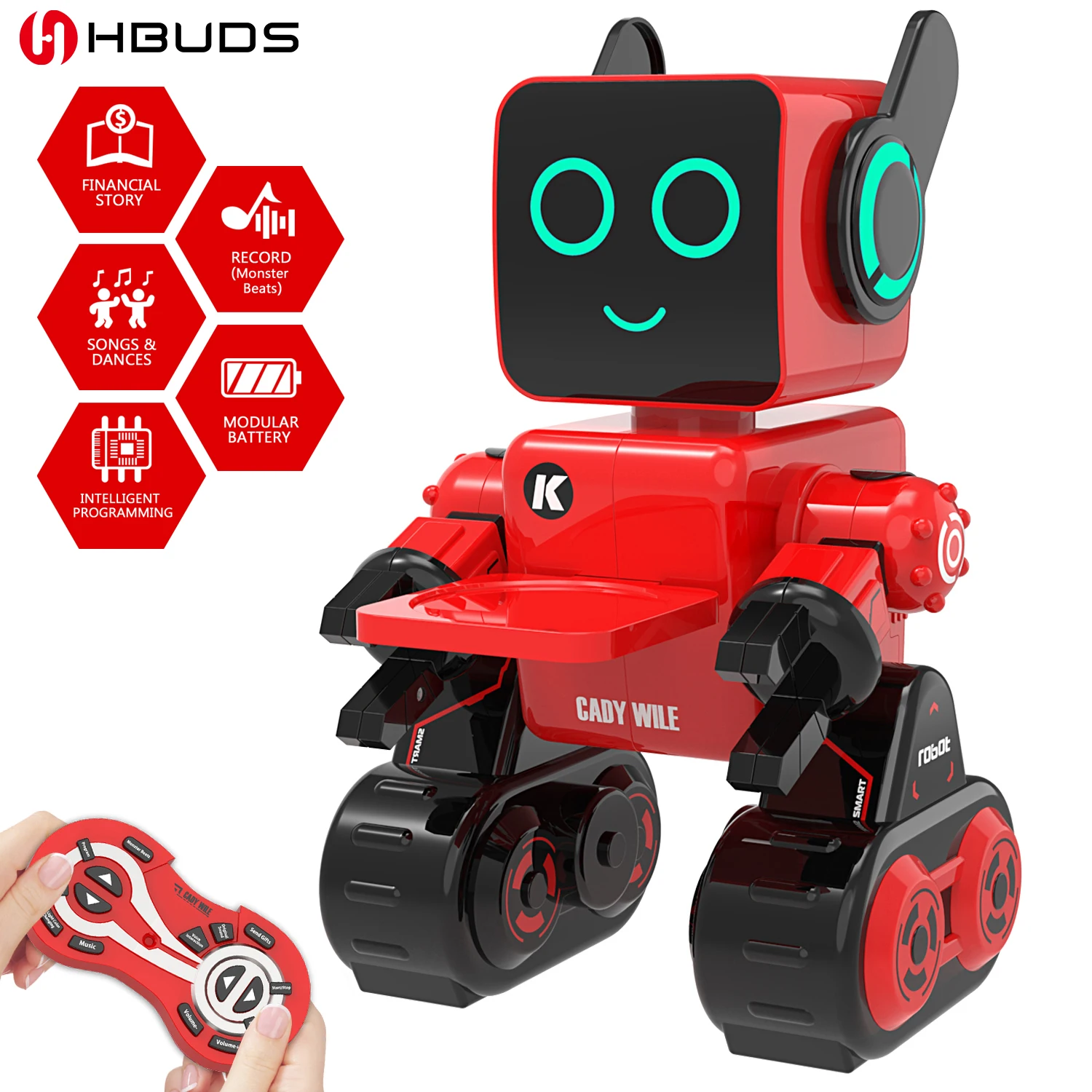 

Remote Control Toy Robot for kids,Touch & Sound Control, Speaks, Dance Moves, Plays Music, Light-up Eyes & Mouth.Girls All Ages
