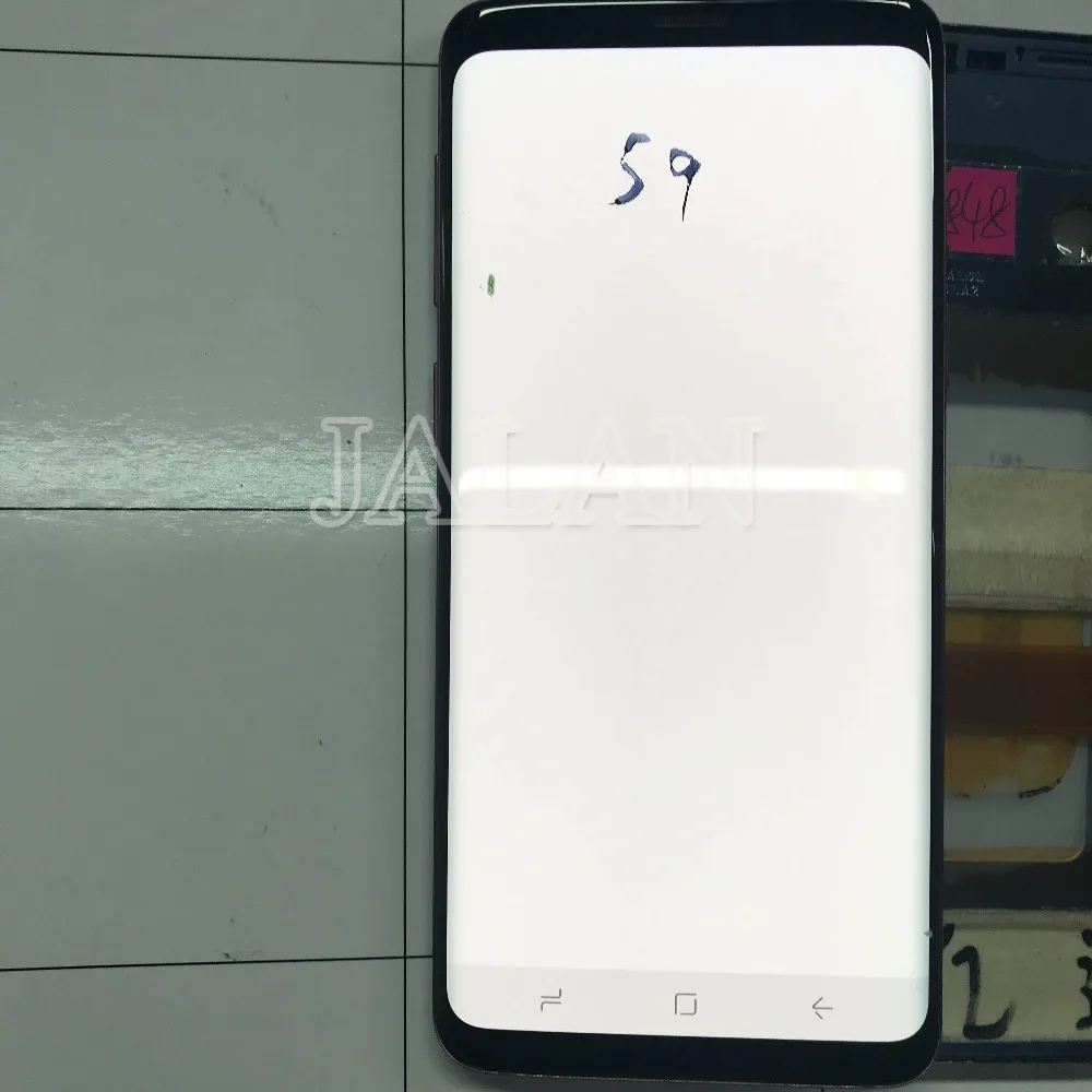 ЖК-дисплей с рамкой для телефона Galaxy S9 дисплей Сенсорный экран Замена установка, ремонт с мелкий горошек и touch рабочих