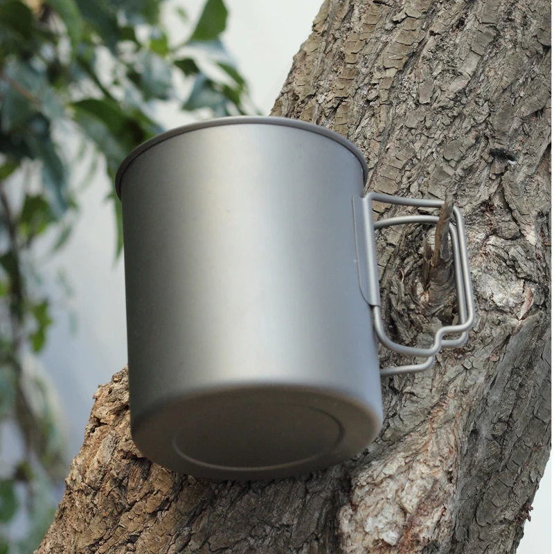 APG ultraligero titanium taza y acampar al aire libre titanium cubiertos mejorar la resistencia del cuerpo