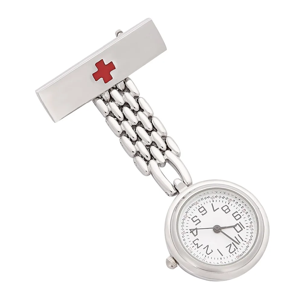 Подарки Доктор кулон Карманный кварц красная брошь в виде креста медсестры часы Fob Висячие медицинские карманные часы Relogio Часы из