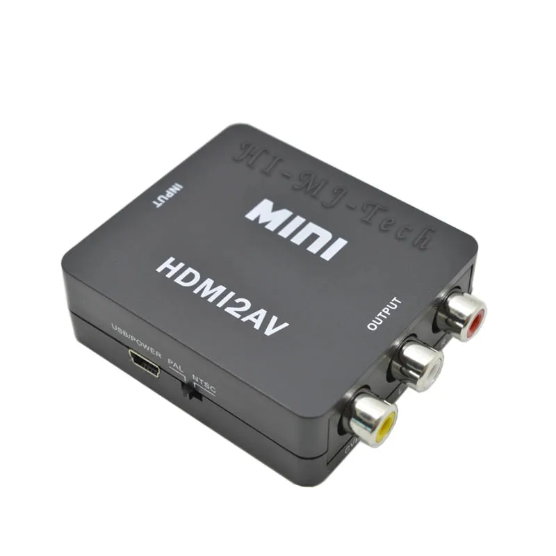 2016 Стандартный HDMI интерфейс Мини HD видео коробка в AV конвертер HDMI2AV адаптер для PS3