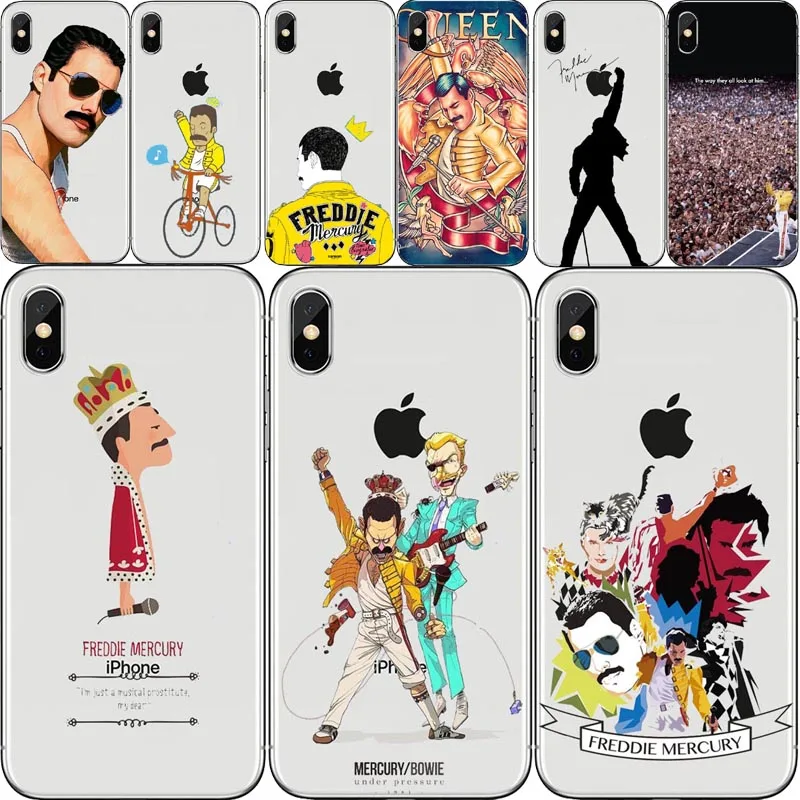 Силиконовый чехол Freddie Mercury Rainha для Apple iPhone 6 7 8 11 12Pro Mini Max X Plus | Мобильные телефоны и