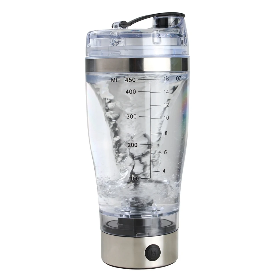  Electric protein shaker blender my water bottle automatic movement vortex tornado 450ml bpa free detachable smart mixer cup 