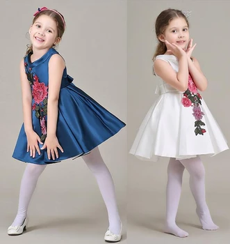 

Free shipping 2016 new SUMMER NEW children clothes girls beautiful lace dress quality white baby girls dress kids dress