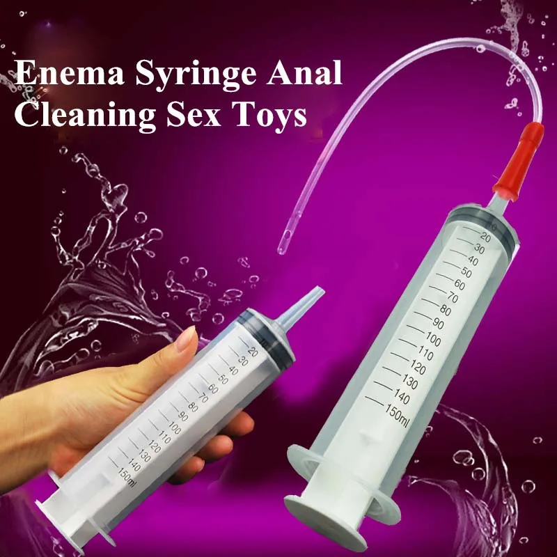 Unisex New Adult Sex Toy Kit Enema Syringe Anal Cleaning 150ml