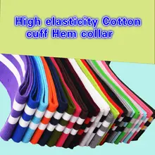 1*1 כותנה אלסטי פס לסרוג חפתים חולצה מחשוף צלעות כך תחתון בגדי אביזרים(China)