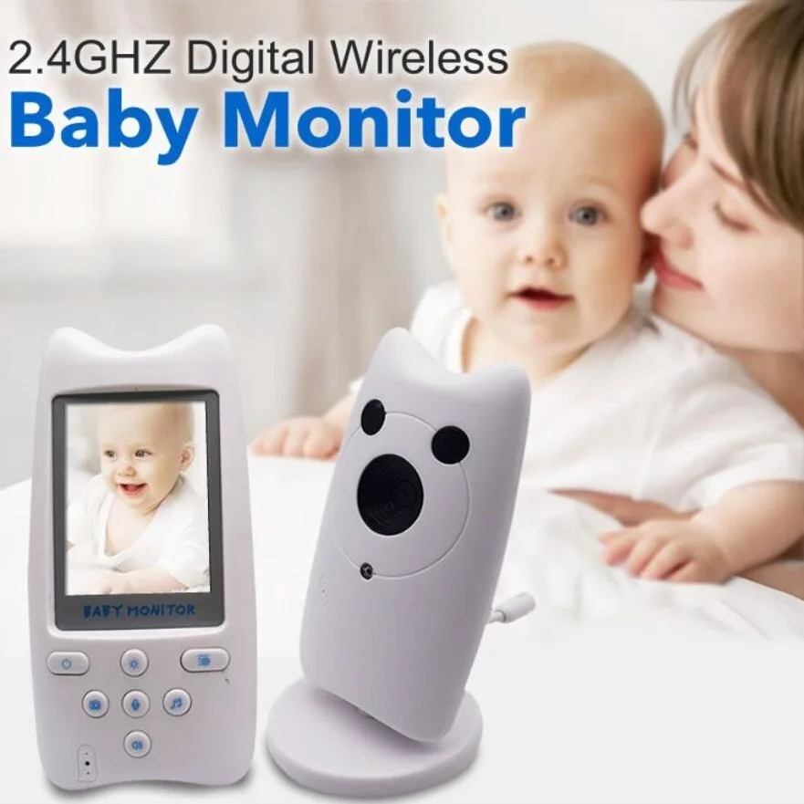 

babykam baby monitor baby monitors 2.4 inch LCD IR Night Vision Baby Intercom Temperature Monitor 6 Lullabies video baby monitor