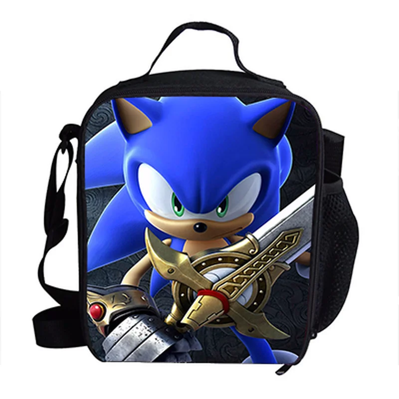 Популярная сумка для обеда детей Sonic The Hedgehog мальчиков индивидуальный
