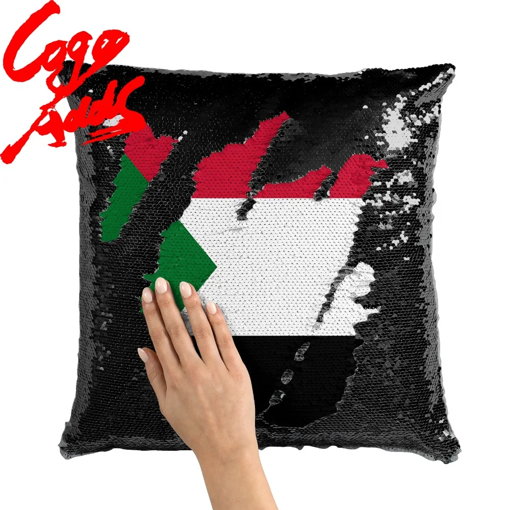 

Sudan decorative throw pillows reversible mermaid sequin pillow case cover dropshipping