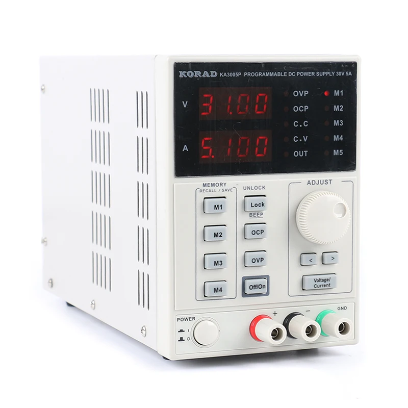 

KORAD KA3005P Precision Laboratory Adjustable Digital Programmable DC Power Supply 30V 5A USB RS232 Interface EU Plug