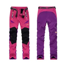 Aofeite Походные кальсоны Для женщин Windstopper Термальность softshell Брюки для девочек Для женщин дышащая Водонепроницаемый восхождение Брюки для девочек Для женщин Штаны для прогулки