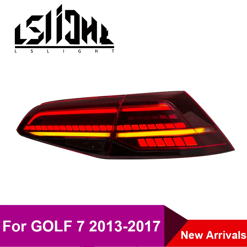 

LSlight Tail Light Assembly For Golf 7 GOLF7.5 2013 2014 2015 2016 2017 LED lights Bulb Parking Lamp Stop Brake Turn Signal