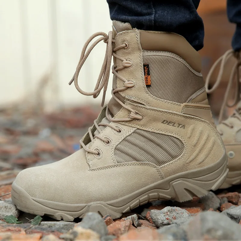 

Outdoor autumn and winter men's military boots breathable non-slip special forces combat boots training desert boots