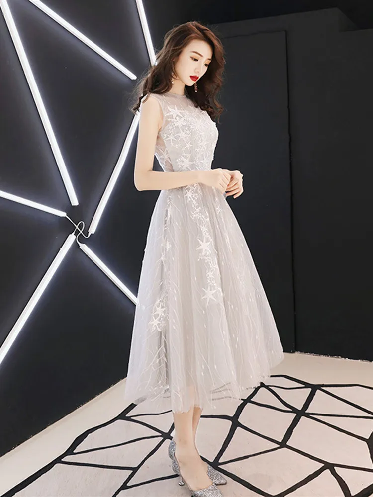 It's Yiiya Prom Gowns Gray Champagne Boat Neck Full Sleeves A-line Party Dress Floor length Stars Plus Size Prom Dresses E428 dark green prom dress