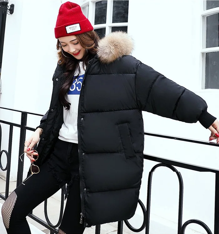 2017 winter hot sales hooded  jacket women clothing cotton + size 3 xl warm coats street fashion wind coat  women+7