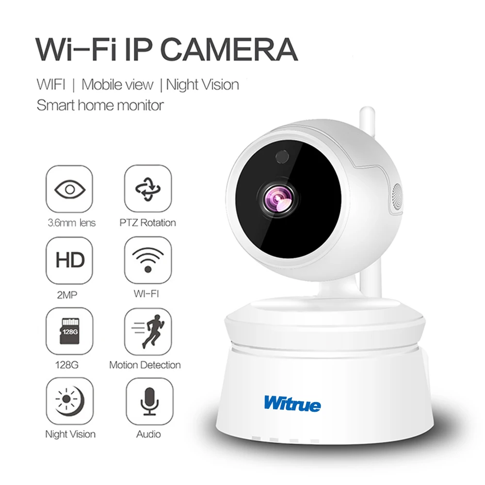 

Wifi Camera 1080P Wireless IP Surveillance Camera Two Way Audio Baby Monitor TF Card Storage IR Night Vision Mini CCTV Camera