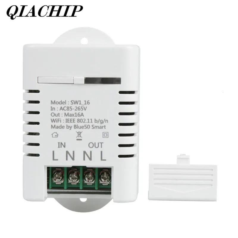 

QIACHIP WiFi Smart Home Switch Work with Amazon Alexa Google Home Timing Schedules Smart Scene 16A 3520W APP Remote Control DS35