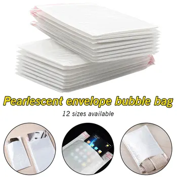 

White Bubble Mail Bag Bubble Postage Shipping Bags 10pcs 12 Size Envelope Paper Packing Transportation Bags