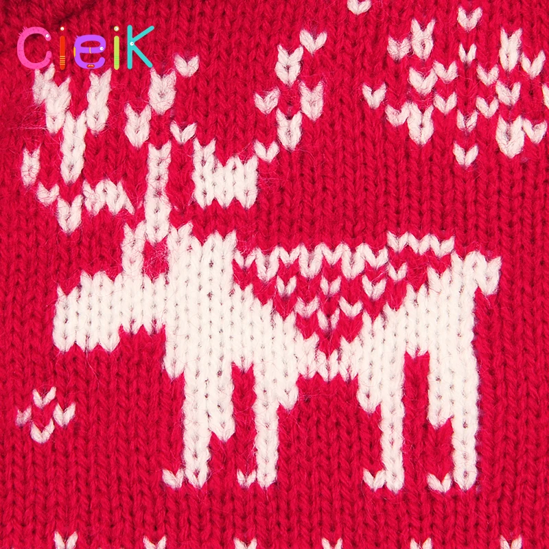 CieiK Baby Girl Outwear Knitted Children Hooded Sweater Christmas Winter Boy Clothes Newborn Jacket Casaco Infantil Kids Coat (24)