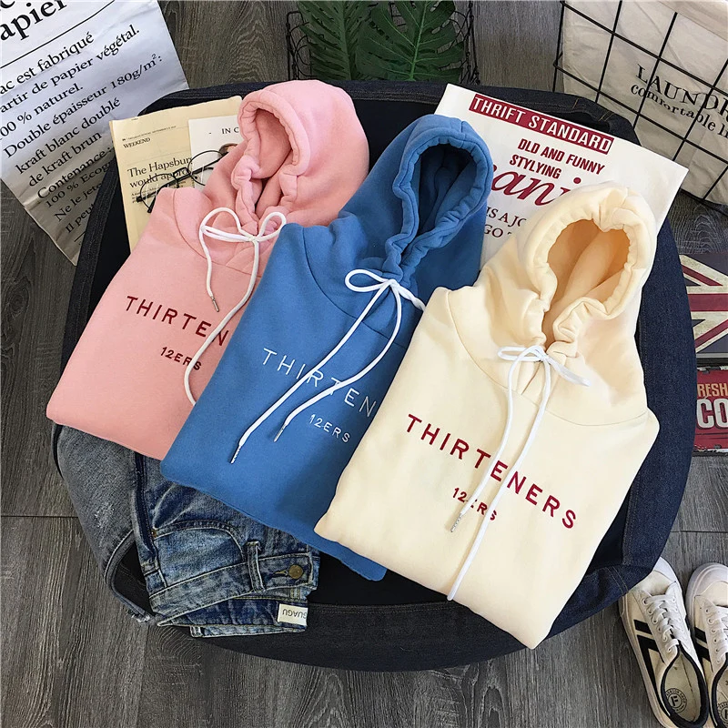 Inverno Roupas Femininas Manga Comprida Impressão Carta Harajuku Blackpink Hoodies Moletom Moda Bolso Senhora Pulôver Feminino 11 Inverno roupas femininas manga comprida impressão carta