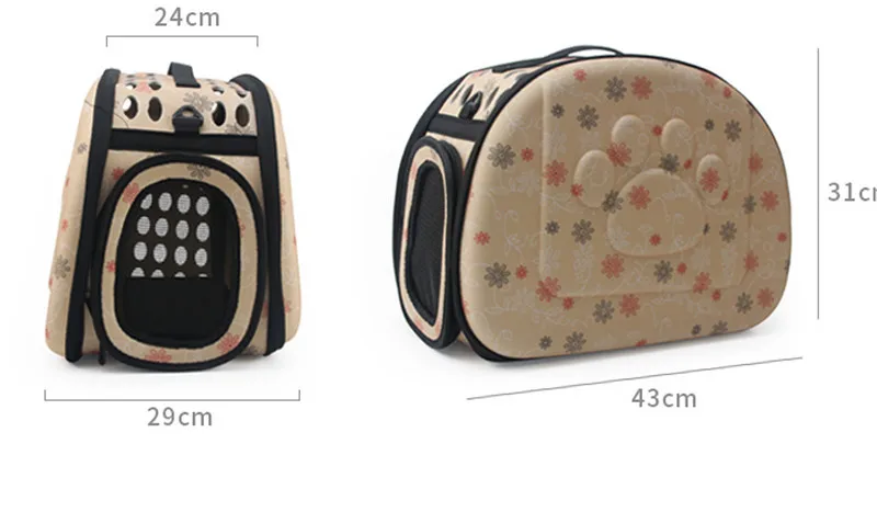 Dog Carrier Bag Portable Cats Handbag Foldable Travel Bag Puppy Carrying Mesh Shoulder Pet Bags