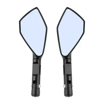 

2pcs 10mm CNC Machined Motorcycle Rearview Side Triangle Spear Shape Mirrors Street Sports Bike FOR Chopper Ruiser