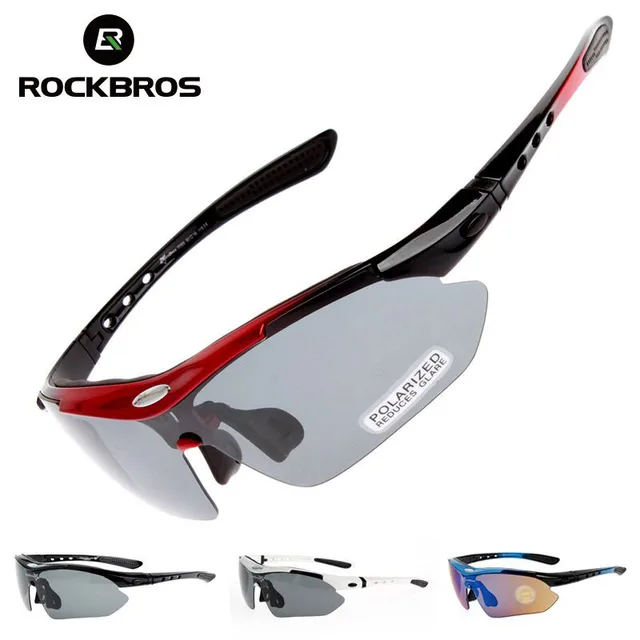 US $12.08 Polarized Cycling Glasses 5 Lens Clear Bike Glasses Eyewear UV400 Proof Outdoor Sport Sunglasses Me