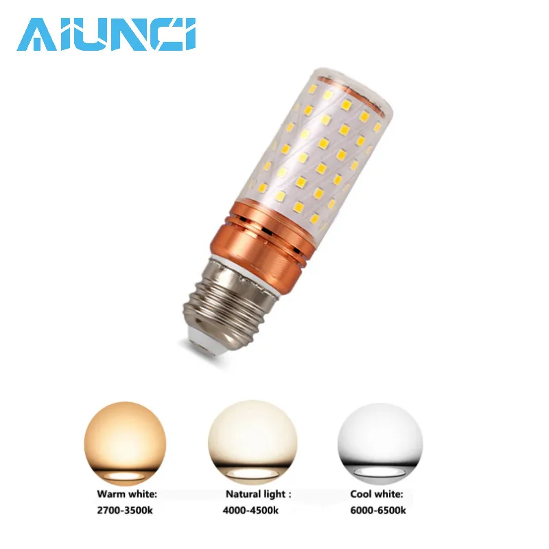 Сменный светодиодный светильник E27 220 В 2835 SMD E14 кукуруза 8 Вт 12 16 трехцветный