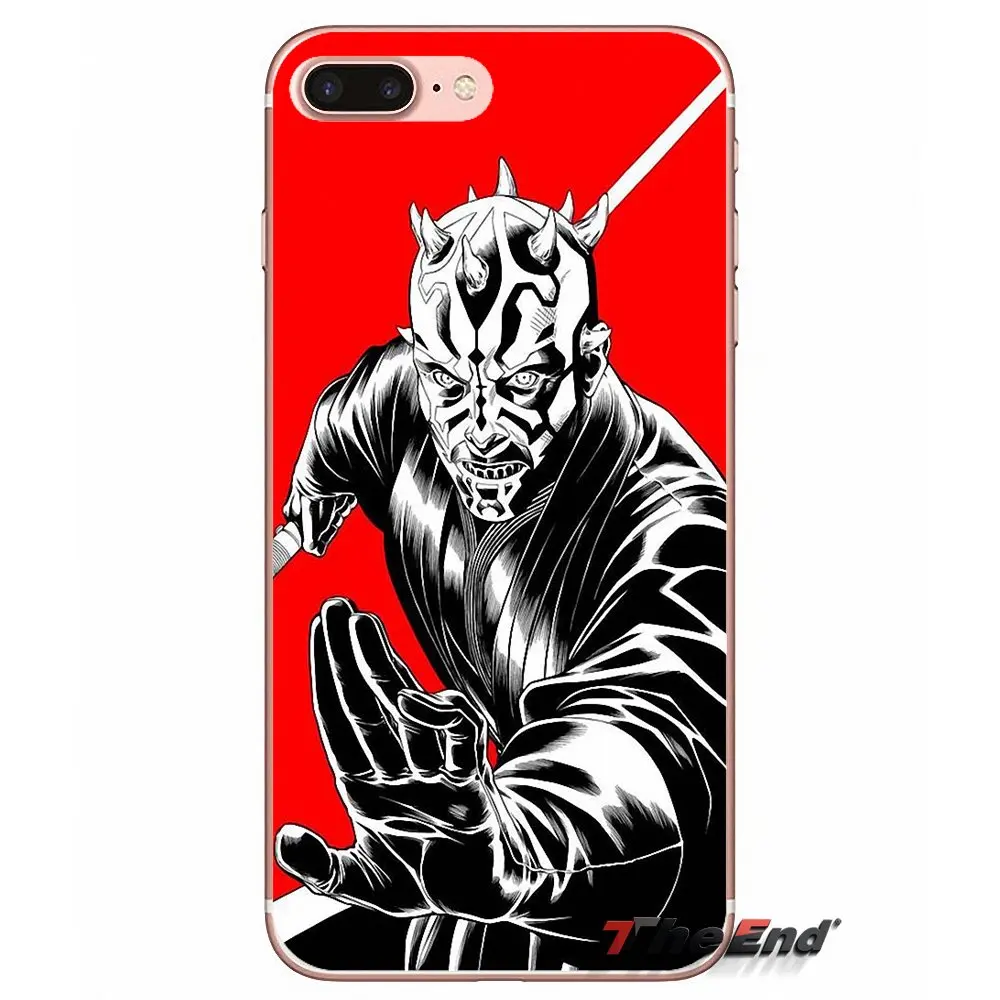 Для Xiaomi Mi6 Mi 6 A1 Max Mix 2 5X 6X Redmi Note 5 5A 4X 4A A4 4 3 Plus Pro sith star wars darth maul темные боковые мягкие