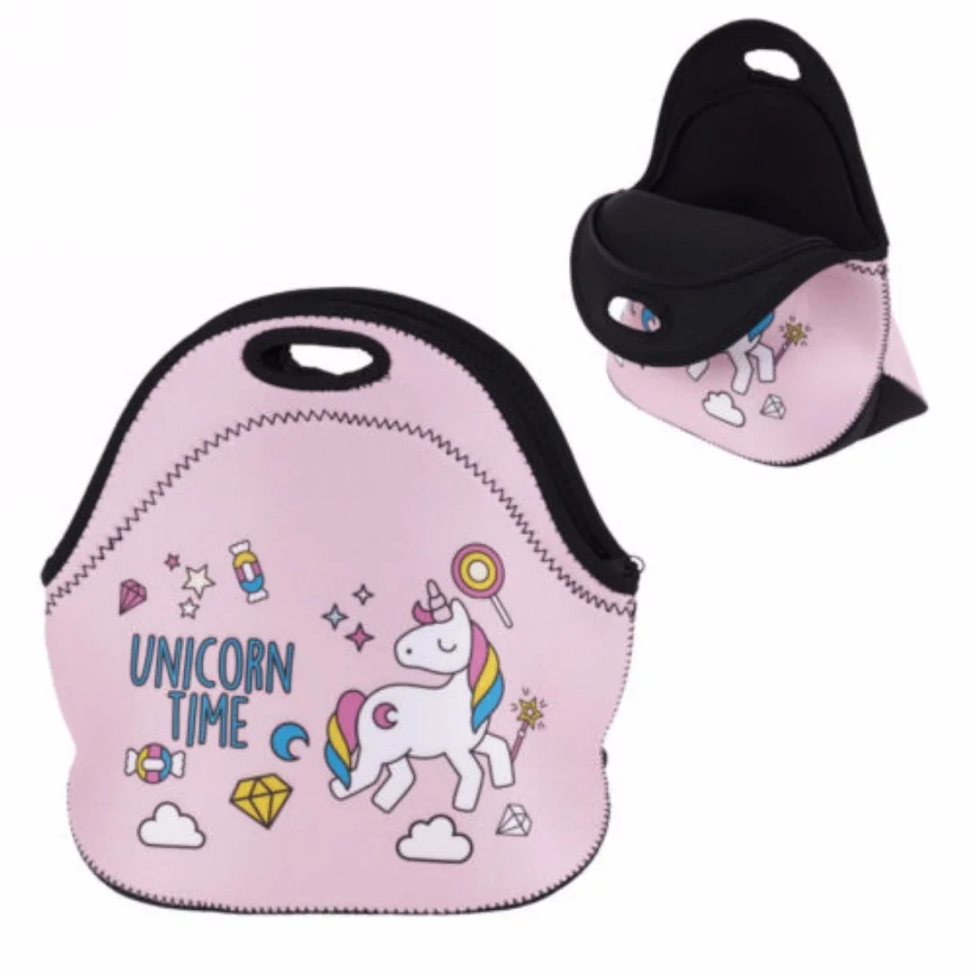 UNICORN TIME Thermal Insulated 3d print Lunch Bags for Women Kids Thermal Bag Lunch Box Food Picnic Bags Tote Handbags