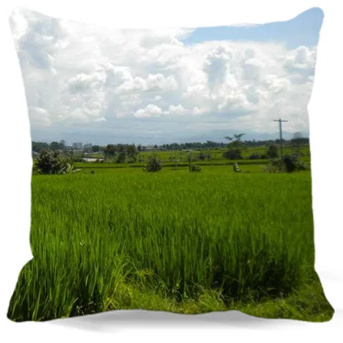 الوليد شجرة برعم القطن البوليستر الأخضر وسادة غطاء المنزل مكتب سيارة أريكة مربع مصنع كيس وسادة الزخرفية